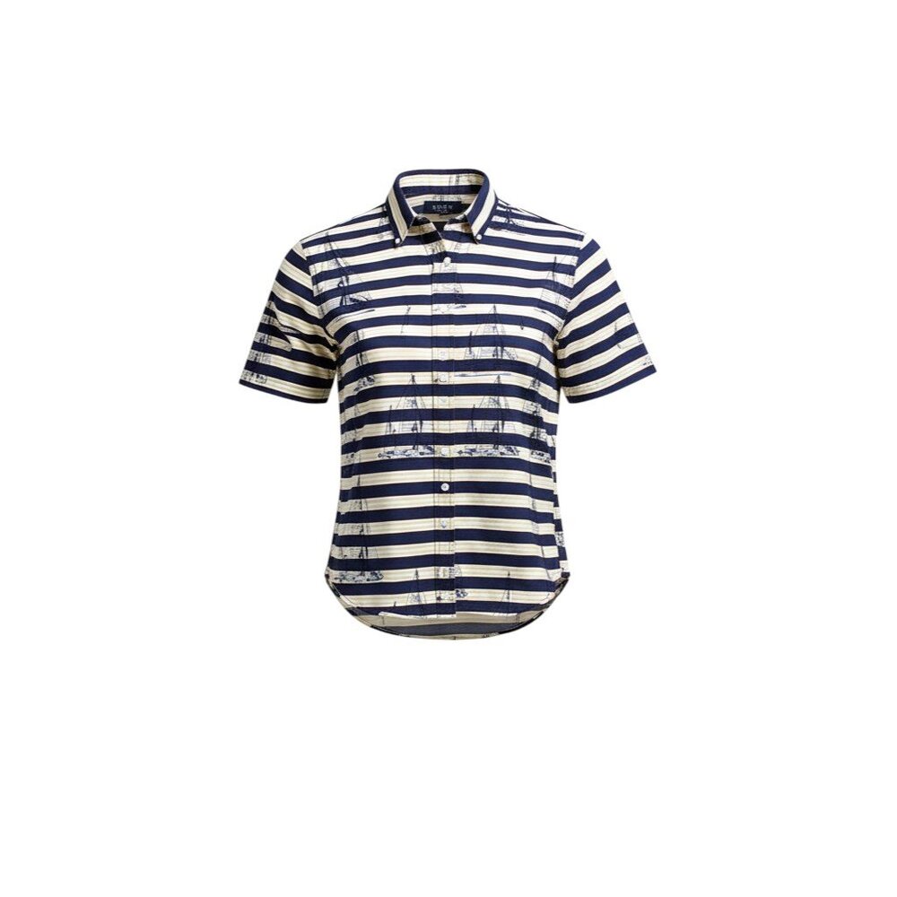 Vintage GANT Salty Dog Imperial Poplin Sailboat Shirt – USA Made – M